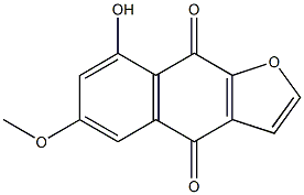 8-Hydroxy-6-methoxynaphtho[2,3-b]furan-4,9-dione 구조식 이미지