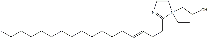 1-Ethyl-2-(3-heptadecenyl)-1-(2-hydroxyethyl)-2-imidazoline-1-ium 구조식 이미지
