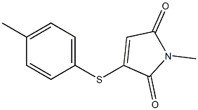 2-(4-Methylphenylthio)-N-methylmaleimide 구조식 이미지