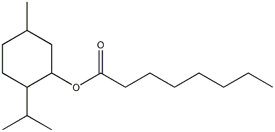 5-Methyl-2-(1-methylethyl)cyclohexanol octanoate Structure