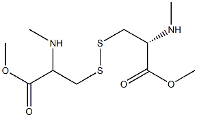 N,N'-Dimethylcystine dimethyl ester 구조식 이미지