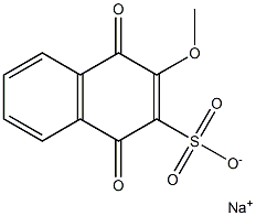 1,4-Dihydro-2-methoxy-1,4-dioxo-3-naphthalenesulfonic acid sodium salt Structure