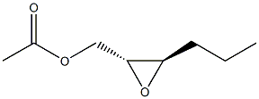 (2R,3R)-1-Acetoxy-2,3-epoxyhexane Structure