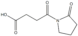 4-Oxo-4-(2-oxo-1-pyrrolidinyl)butyric acid 구조식 이미지