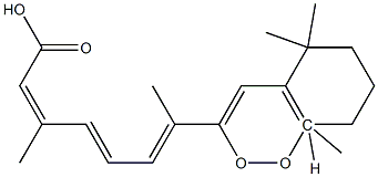 5,8-Epidioxy-5,8-dihydroretinoic acid 구조식 이미지