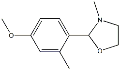 2-(4-Methoxy-o-tolyl)-3-methyloxazolidine 구조식 이미지