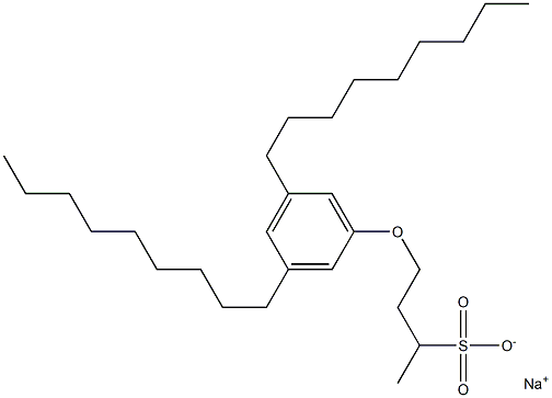 4-(3,5-Dinonylphenoxy)butane-2-sulfonic acid sodium salt 구조식 이미지