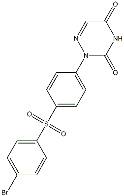 2-[4-(4-Bromophenylsulfonyl)phenyl]-1,2,4-triazine-3,5(2H,4H)-dione Structure