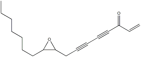 9,10-Epoxy-1-heptadecene-4,6-diyn-3-one 구조식 이미지