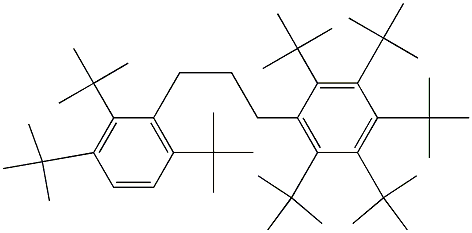 1-(Penta-tert-butylphenyl)-3-(2,3,6-tri-tert-butylphenyl)propane 구조식 이미지