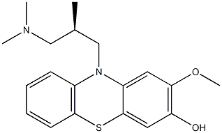 10-[(R)-3-(Dimethylamino)-2-methylpropyl]-2-methoxy-10H-phenothiazin-3-ol 구조식 이미지
