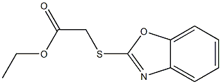 [(Benzoxazole-2-yl)thio]acetic acid ethyl ester Structure