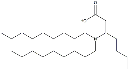 3-(Dinonylamino)heptanoic acid Structure