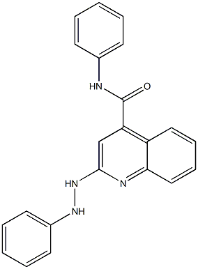 N-Phenyl-2-(2-phenylhydrazino)quinoline-4-carboxamide 구조식 이미지