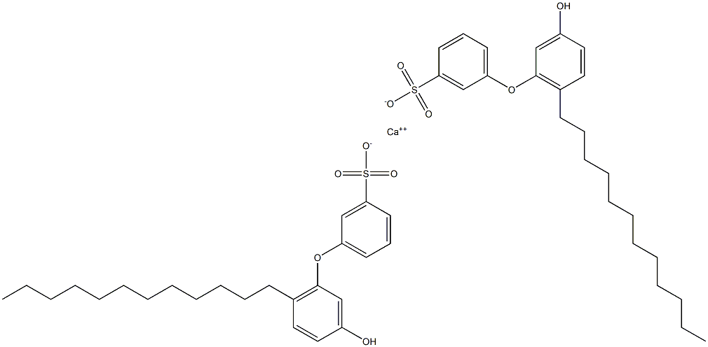 Bis(3'-hydroxy-6'-dodecyl[oxybisbenzene]-3-sulfonic acid)calcium salt 구조식 이미지