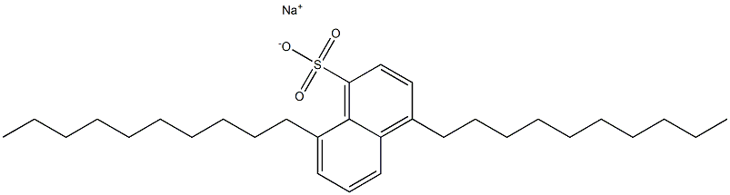 4,8-Didecyl-1-naphthalenesulfonic acid sodium salt 구조식 이미지