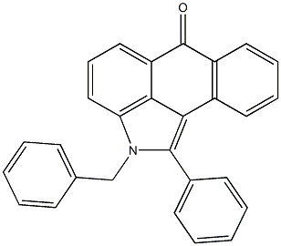 1-Phenyl-2-benzylnaphth[1,2,3-cd]indol-6(2H)-one 구조식 이미지