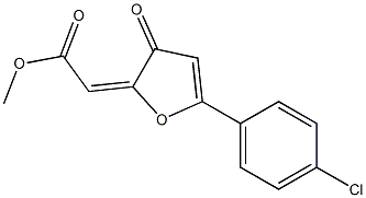 2-Methoxycarbonylmethylene-5-(4-chlorophenyl)furan-3(2H)-one Structure