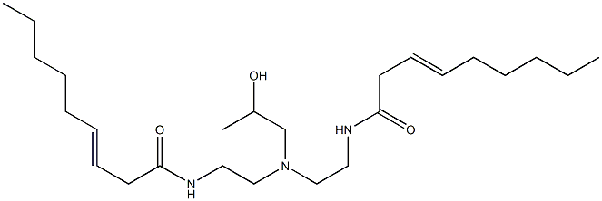 N,N'-[2-Hydroxypropyliminobis(2,1-ethanediyl)]bis(3-nonenamide) Structure