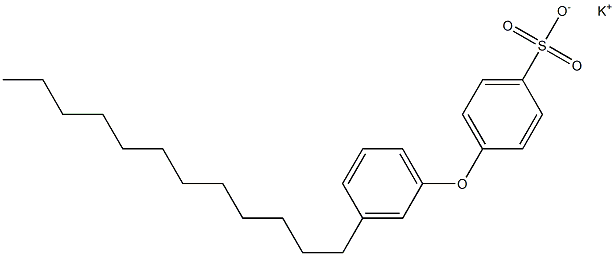 4-(3-Dodecylphenoxy)benzenesulfonic acid potassium salt Structure