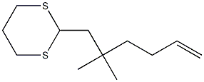 1-(1,3-Dithian-2-yl)-2,2-dimethyl-5-hexene 구조식 이미지