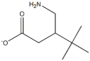 3-(Aminiomethyl)-4,4-dimethylpentanoic acid anion 구조식 이미지