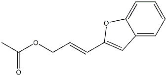 2-(3-Acetoxy-1-propenyl)benzofuran Structure