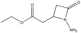 1-Amino-4-oxoazetidine-2-acetic acid ethyl ester Structure