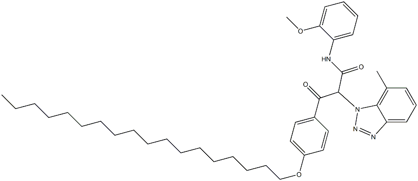 2-[4-(Octadecyloxy)benzoyl]-2-[(7-methyl-1H-benzotriazol)-1-yl]-2'-methoxyacetanilide Structure