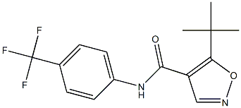 N-[4-(Trifluoromethyl)phenyl]-5-tert-butylisoxazole-4-carboxamide Structure