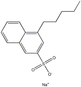 4-Pentyl-2-naphthalenesulfonic acid sodium salt Structure