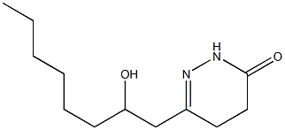 4,5-Dihydro-6-[2-hydroxyoctyl]pyridazin-3(2H)-one 구조식 이미지