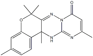 12,12a-Dihydro-3,6,6,10,12a-pentamethyl-6H,8H-7,7a,11,12-tetraaza-5-oxabenzo[a]anthracen-8-one Structure