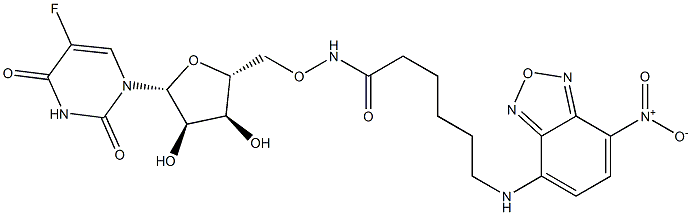 5'-O-[[6-[(7-Nitro-2,1,3-benzoxadiazol-4-yl)amino]-1-oxohexyl]amino]-5-fluorouridine Structure