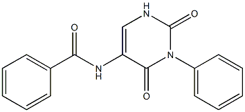 3-Phenyl-5-benzoylaminouracil 구조식 이미지