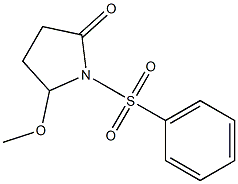 5-Methoxy-1-[(phenyl)sulfonyl]pyrrolidin-2-one 구조식 이미지