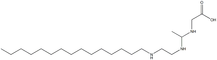 N-[1-[2-(Pentadecylamino)ethylamino]ethyl]glycine Structure