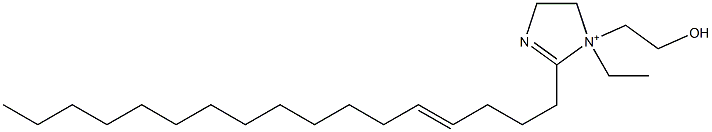 1-Ethyl-2-(4-heptadecenyl)-1-(2-hydroxyethyl)-2-imidazoline-1-ium 구조식 이미지