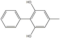 2-Phenyl-5-methylbenzene-1,3-diol Structure