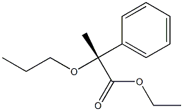 [R,(+)]-2-Phenyl-2-propoxypropionic acid ethyl ester 구조식 이미지