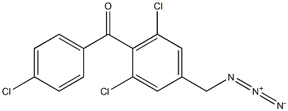 3,5-Dichloro-4-(4-chlorobenzoyl)benzyl azide Structure