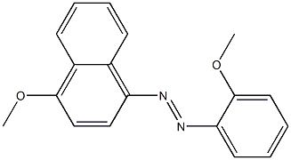 1-[(2-Methoxyphenyl)azo]-4-methoxynaphthalene 구조식 이미지