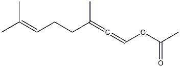 1-Acetoxy-3,7-dimethyl-1,2,6-octatriene Structure