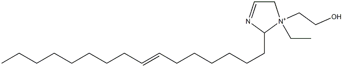 1-Ethyl-2-(7-hexadecenyl)-1-(2-hydroxyethyl)-3-imidazoline-1-ium 구조식 이미지