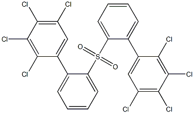 2,3,4,5-Tetrachlorophenylphenyl sulfone Structure
