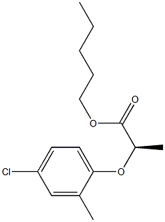 (R)-2-(4-Chloro-2-methylphenoxy)propanoic acid pentyl ester 구조식 이미지