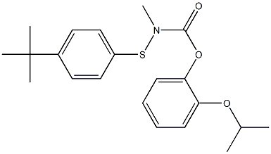 N-(p-tert-Butylphenyl)thiomethylcarbamic acid o-isopropoxyphenyl ester Structure