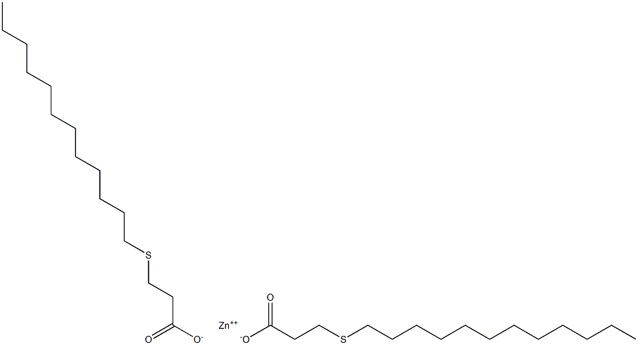 Bis[3-(dodecylthio)propionic acid]zinc salt 구조식 이미지