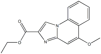 5-Methoxyimidazo[1,2-a]quinoline-2-carboxylic acid ethyl ester 구조식 이미지