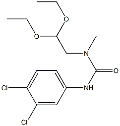 3-(3,4-Dichlorophenyl)-1-(2,2-diethoxyethyl)-1-methylurea 구조식 이미지